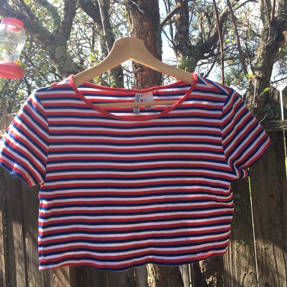 striped crop top